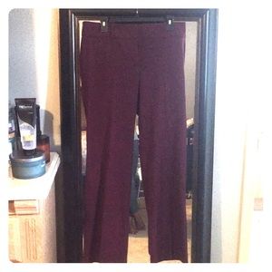 Burgundy wide-leg trousers/work pant